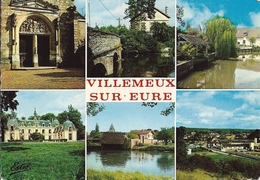 VILLEMEUX SUR EURE  MULTIVUES CARTE RARE     ANNEE 1972 - Villemeux-sur-Eure