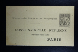 France: Caisse Nationale D'epargne  B27 Neuf Separée  (Remboursement)0 - Pneumatische Post