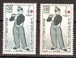 1963 - Fond Jaune / Fond Blanc - N° 1401 - Neufs ** - Croix-Rouge - "Le Fifre" Par Manet - Nuovi