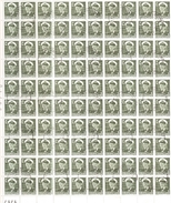 FEUILLE DE 100 TIMBRES DU GROENLAND.1938 - Used Stamps