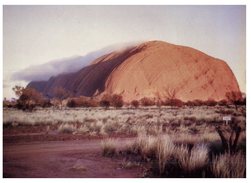 (715) Australia - NT - Ayers Rock / Uluru In Cloud - Uluru & The Olgas