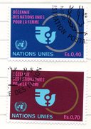 70 - NAZIONI UNITE ONU Ginevra 1980 , Unificato N. 89/90  Usato - Used Stamps