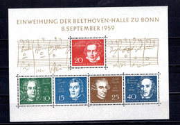 8904 Deutschland Germany Mi Block 2 Beethoven Mnh - 1959-1980