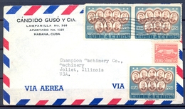 CUBA 1958 , LA HABANA - ILLINOIS , SOBRE CIRCULADO - Lettres & Documents