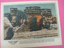 Grde Image Pédagogique/31 X 24 Cm/France D'Outremer/ Maisons Perchées Dans L'Aurés ( Algérie) /G Lang/Vers 1950  GRAV214 - Autres & Non Classés