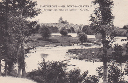 63. PONT DU CHATEAU. CPA TRES RARE . PAYSAGE AUX BORDS DE L'ALLIER - Pont Du Chateau