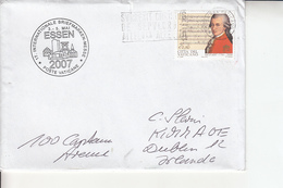 Vaticano (2007) - 250º Anniversario Della Nascita Di W.A.Mozart 0,80 € Su Busta Per L'Irlanda - Briefe U. Dokumente