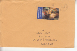 Vaticano (2005) - La Pala Della Resurrezione Del Perugino Su Busta Per La Germania - Brieven En Documenten