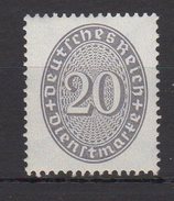 MiNr. 114 - 131 Deutschland Deutsches Reich, Dienstmarken 1927/1933, Dez. Dienstmarken: - Officials