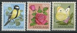 110 YOUGOSLAVIE 1974 - Oiseau Papillon Rose - Neuf Sans Charniere (Yvert 1443/45) - Unused Stamps