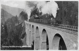 HÖLLENTALBAHN → Dampfzug Auf Der Höllsteig-Ravenna-Brücke, Ca.1950 - Höllental