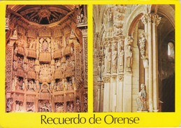 POSTCARD SPAIN - ORENSE - RECUERDO DE ORENSE - CATEDRAL ALTAR MAYOR Y PORTICO DEL PARAISO - Orense