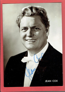 AUTOGRAPHE DE JEAN COX 1968 1969 TENOR AMERICAIN 1922 GADSDEN ALABAMA 2012 BAYREUTH PHOTOGRAPHIE ARGENTIQUE - Autogramme