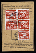 A4619) Netherlands Indies Formularteil Amsterdam 7.1.46 - Cartas & Documentos