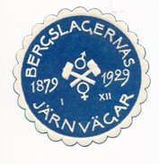 Schweden Vignette 1929 Eisenbahn Bergslagernas Hämmer - Spoorweg