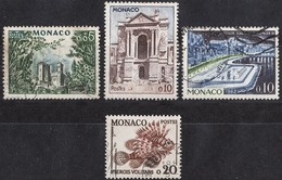 MONACO 1960 -  Y.T.  N° 538 / 539 / 539A/ 542 - 4 TP OBLITERES  /FF614 - Gebruikt