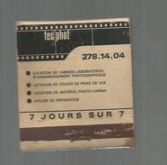 G-I-E , Tabac , Boite, Pochette D'ALLUMETTES, 2 Scans, Publicité, TEC PHOT , Photographies , Paris , 5 Rue St Bon - Matchbox Labels