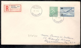 Finland1960:Registered Letter To US With Michel 429,505. - Storia Postale