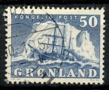 Greenland 1950 50o Polar Ship Gustav Holm Issue #35 - Used Stamps
