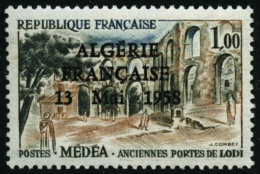 Série Sites Et Monuments, Europa Et Skis Surchargées Algérie Française  13/5/1958 Les 15 Val - Sonstige & Ohne Zuordnung