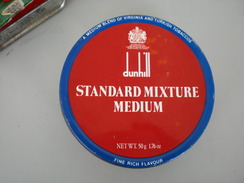 Dunhill Standard Mixture Medium Turkish Tobaccos Tobacco In A Box - Tabaksdozen (leeg)