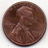 U.S.A. - One Cent 1989 - Lincoln - 1959-…: Lincoln, Memorial Reverse