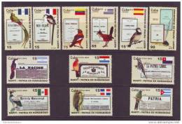 2010.21 CUBA MNH 2010 COMPLETE SET JOSE MARTI BIRD. AVES DE AMERICA - Unused Stamps