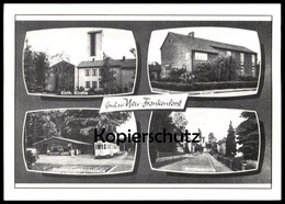 ÄLTERE REPRO POSTKARTE GRUSS AUS NEU-FRANKENFORST STRASSENBAHN SCHULE KIRCHE BERGISCH GLADBACH Tramway Ansichtskarte AK - Bergisch Gladbach