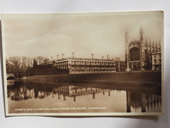United Kingdom Cambridge King's And Clare Colleges River 1956 A 126 - Cambridge