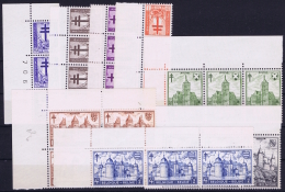 Belgium: OBP Nr 767 - 772 MNH/**/postfrisch/ Neuf Sans Charniere 1951 3 Or 4 Strips - Unused Stamps