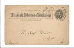 United States Scott # UX10 Carlisle PA Duplex CDS Sep 1892 - ...-1900