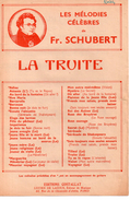 La Truite  (p : Bélanger, M : Fr. Scubert), 1945 - S-U