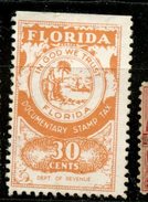 USA Florida 30 Cent Documentary Stamp Tax - Ohne Zuordnung