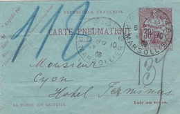 Frankreich-Ganzsache-CARTE PNEUMSTIQUE - Pneumatic Post