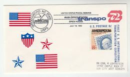 1993  USA  Greensboro Nc USPS Main Post Office OPEN HOUSE EVENT COVER  Stamps UPRATED Postal STATIONERY - 1981-00