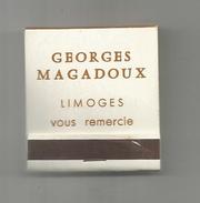 G-I-E , Tabac , Boite, Pochette D'ALLUMETTES, 2 Scans, Publicité, Joaillerie G. Magadoux , LIMOGES - Matchbox Labels