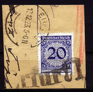 A4630) DR Infla Briefstück Mit Päckchenstempel Erfurt 1 - Oblitérés