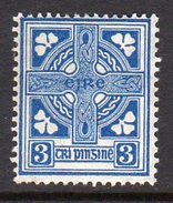 Ireland 1922-34 3d Definitive, Wmk. SE, Lightly Hinged Mint, SG 76 - Ungebraucht