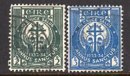 Ireland 1933 Holy Year Set Of 2, Used, SG 96/7 - Unused Stamps