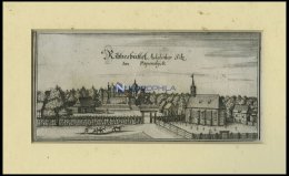 RIBBESBÜTTEL: Das Schloß, Kupferstich Von Merian Um 1645 - Lithographies