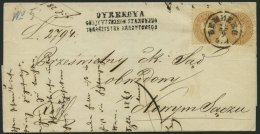 STERREICH 34 BRIEF, 1865, 15 Kr. Braun, 2x Auf Brief Mit K1 LEMBERG, Pracht - Sonstige & Ohne Zuordnung