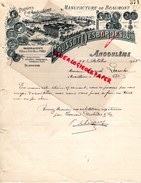 16 - ANGOULEME -FACTURE MANUFACTURE BEAUMONT PAPIERS PAPETERIE IMPRIMERIE-COUSSOT DESBORDES- A M. LAROCHE MOUTHIERS-1908 - Druck & Papierwaren