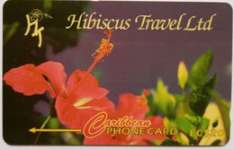 Saint Lucia Cable And Wireless 147CSLA EC$20 " Hibiscus Travel Ltd. " - Sainte Lucie