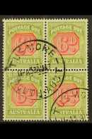 POSTAGE DUES  1938 6d Carmine And Green, SG D117, Fine Used Block Of 4. For More Images, Please Visit... - Sonstige & Ohne Zuordnung