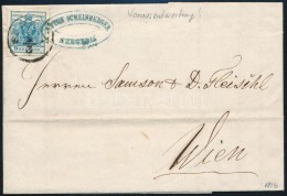 1856 9kr Kék CégbélyegzÅ‘vel Levélen / With Blue Company Seal On Cover 'SZ(EGEDI)N' -... - Otros & Sin Clasificación
