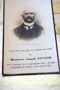 Joseph Ectors 1851 Seny 1922 + Soheit Tinlot - Tinlot