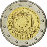 Chypre, 2 Euro, Flag, 2015, SPL, Bi-Metallic - Cyprus