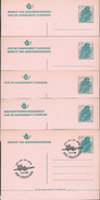 Cartes Neuves N° 29  Oiseaux Buzin (moineau Domestique) 11Frs  (5 Cartes) La 29.IV; N Obl - Adreswijziging