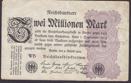 Germany - 2.000.000 MARK Reichsbanknote Berlin (9-8-1923) (WB) (2 Scans) - 2 Mio. Mark