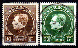 Belgio-177 - 1929: Yvert & Tellier N. 289, 290 (o) Used - Dentellato 14,5 (Tiratura Di Parigi) - Senza Difetti Occulti. - 1929-1941 Grande Montenez